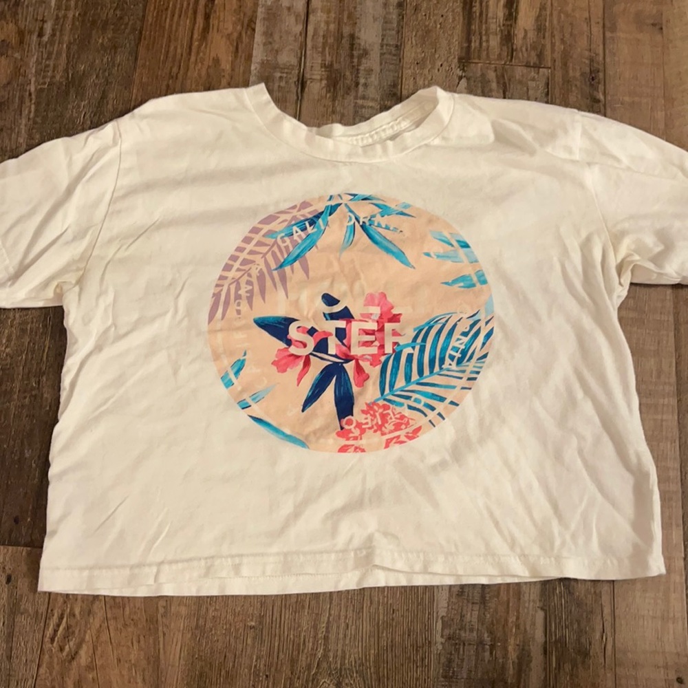 *HOLLISTER* white cropped t-shirt ; size: XS ; condition: *NEW*